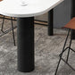 Industrial Wood Bar Table Set 1/3/4 Pcs White Free Form Bar Table with Leather Stools Clearhalo 'Bar Furniture' 'furn' 'furn_home_bar_bar_sets' 'Furniture' 'Home Bars & Bar Sets' 'home_bar_bar_sets' 'Kitchen & Dining Furniture' 1200x1200_04f63671-c12c-476a-9900-1abc570c2a6a