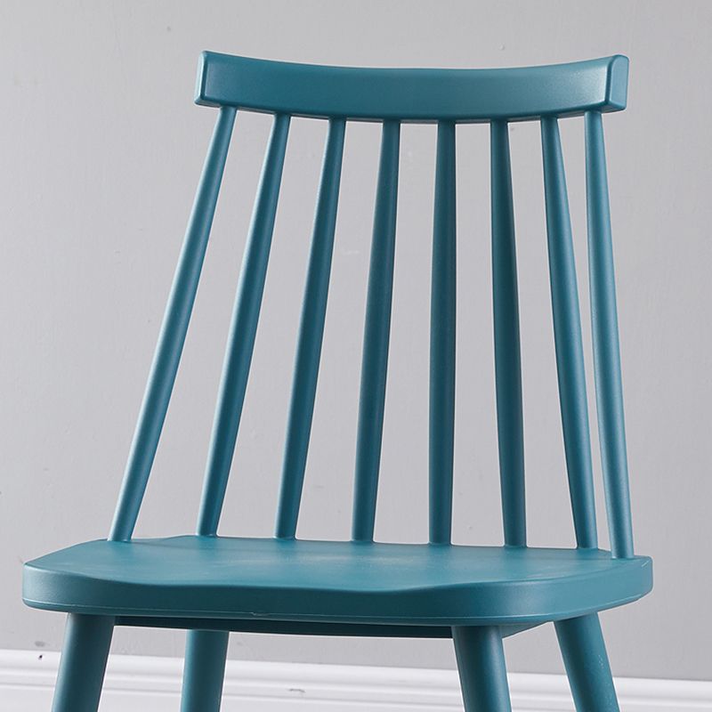 Contemporary Plastic Side Chair Matte Finish Indoor-Outdoor Slat Back Chair Clearhalo ' kitchen&dining_furn' 'Dining Chairs' 'Dining Tables & Seating' 'dining_chair' 'Furniture' 'furniture_dining_chair' 'Kitchen & Dining Furniture' 'kitchen' 1200x1200_04f935f7-9b67-4d8f-a726-974bf1ab4500