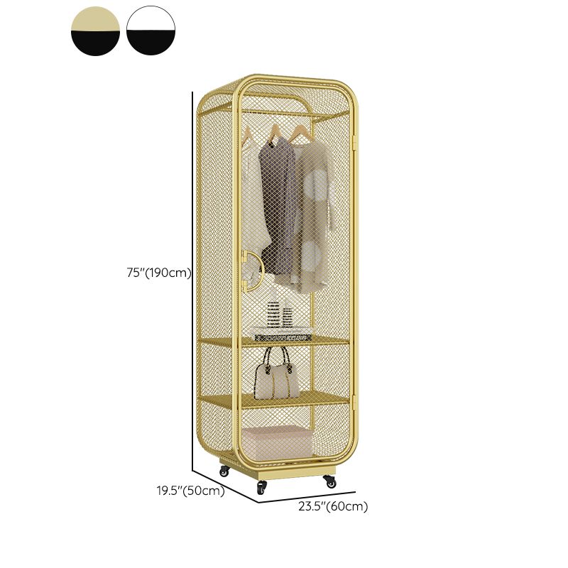 Armoire de garde-robe armoire de rangement en métal de style industriel