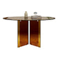 Round Glass Dining Table Modern Style Dining Table for Home Use Clearhalo 'Dining Tables & Seating' 'Dining Tables' 'dining_table' 'furn' 'furn_dining_table' 'Furniture' 'furniture_dining_table' 'Kitchen & Dining Furniture' 'kitchen' 'kitchen_dining_table' 1200x1200_050049c3-ec63-446e-a265-09aeb505ea9c