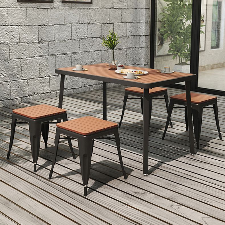 Industrial Style Dining Room Table 4 Metal Base Table for Home Kitchen Dinner Clearhalo ' dining_table' 'Dining Tables & Seating' 'Dining Tables' 'furn' 'furn_dining_table' 'Furniture' 'furniture_dining_table' 'Kitchen & Dining Furniture' 'kitchen&dining_furn' 'kitchen' 'kitchen_dining_table' 1200x1200_050143f3-ca14-4306-bd7f-eb376da8ee46