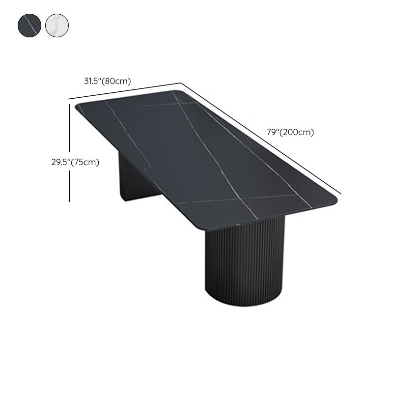 Moderner Steinrechteck-Büroschreibtisch 29,53 Zoll großer Schreibtisch