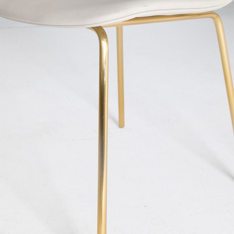 Contemporary Style Dining Room Chairs Dining Armless Chairs with Metal Legs Clearhalo ' kitchen&dining_furn' 'Dining Chairs' 'Dining Tables & Seating' 'dining_chair' 'furn' 'furn_dining_chair' 'Furniture' 'furniture_dining_chair' 'Kitchen & Dining Furniture' 'kitchen' 1200x1200_05088571-2b6d-49c5-9e3d-dc16ffbe717f