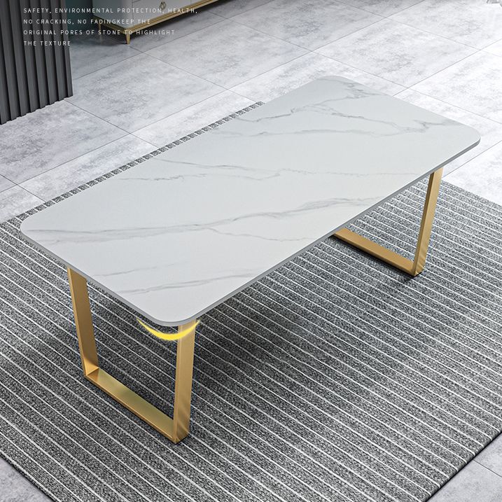 Metal Traditional Luxury Rectangle Table Sintered Stone Table with Sled Clearhalo ' dining_table' 'Dining Tables & Seating' 'Dining Tables' 'furn' 'furn_dining_table' 'Furniture' 'furniture_dining_table' 'Kitchen & Dining Furniture' 'kitchen&dining_furn' 'kitchen' 'kitchen_dining_table' 1200x1200_050bc97f-fbcd-473f-9be2-1423f9555b94