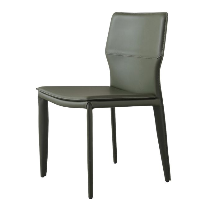 Contemporary Style Dining Chairs Armless Chairs with Metal Legs for Home Clearhalo 'Dining Chairs' 'Dining Tables & Seating' 'dining_chair' 'furn' 'furn_dining_chair' 'Furniture' 'Kitchen & Dining Furniture' 1200x1200_050c0713-5bcd-4795-9da3-224fcb11c03b