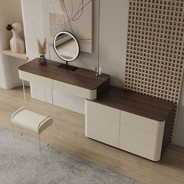 17.72 "brede make-up ijdelheid in witte make-up ijdelheid bureautafel met laden