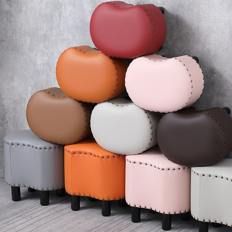 Modern Irregular Leather Ottoman Water Resistant Footstool Ottoman with Nailhead Trim Clearhalo 'furn' 'furn_ottomans_poufs' 'Furniture' 'Living Room Furniture' 'Ottomans & Poufs' 'ottomans_poufs' 1200x1200_050e2d13-36a5-4fc6-8a44-796f4d409a32