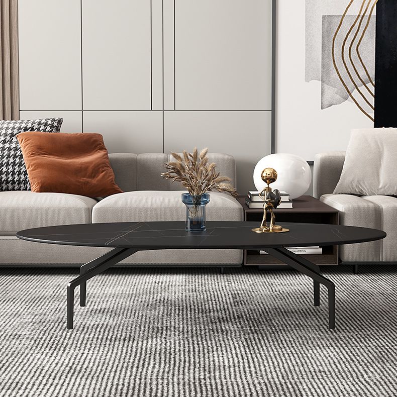 Glam Slate Coffee Cocktail Table 4 Legs Cocktail Table for Living Room Clearhalo 'Coffee & Accent Tables' 'Coffee Tables' 'coffee_tables' 'furn' 'furn_coffee_tables' 'Furniture' 'Living Room Furniture' 1200x1200_050e34b8-6dd1-4deb-8e1c-f6e5cf2fd4d5