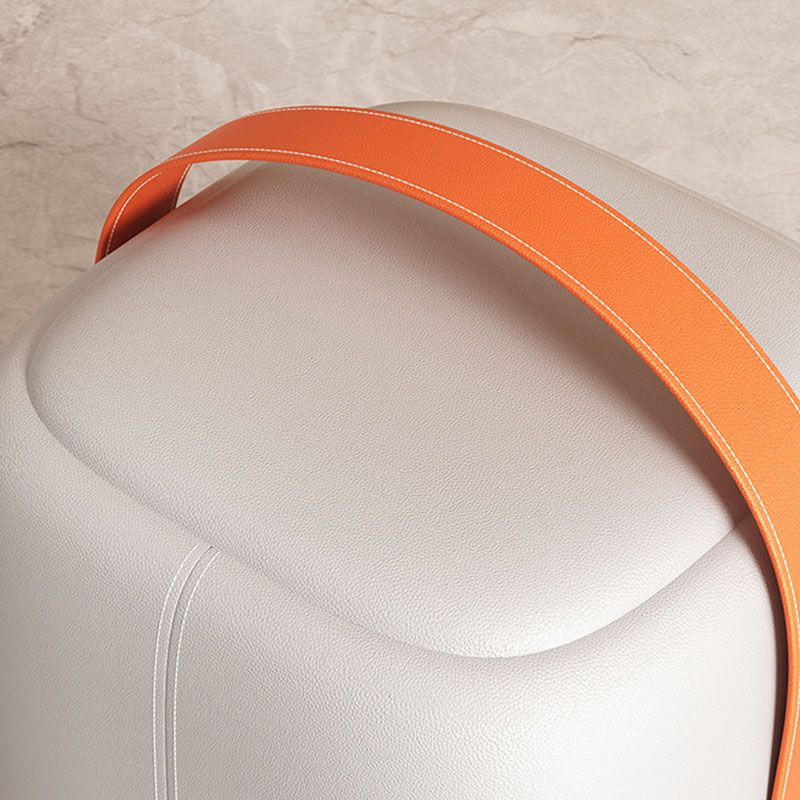 Pouf moderne Pouf Faux en cuir rembourré Portable