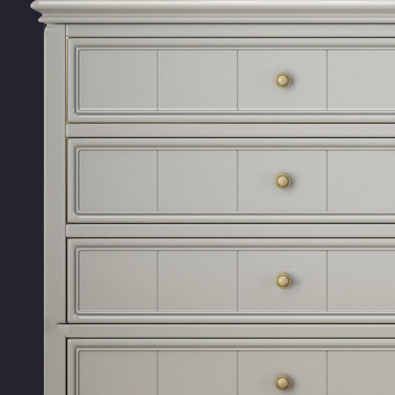 5 - Drawer Accent Chest 38.58" Tall Rubberwood Storage Cabinet