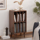 Modern Wooden Bookcase Closed Back Standard Bookshelf with Shelves