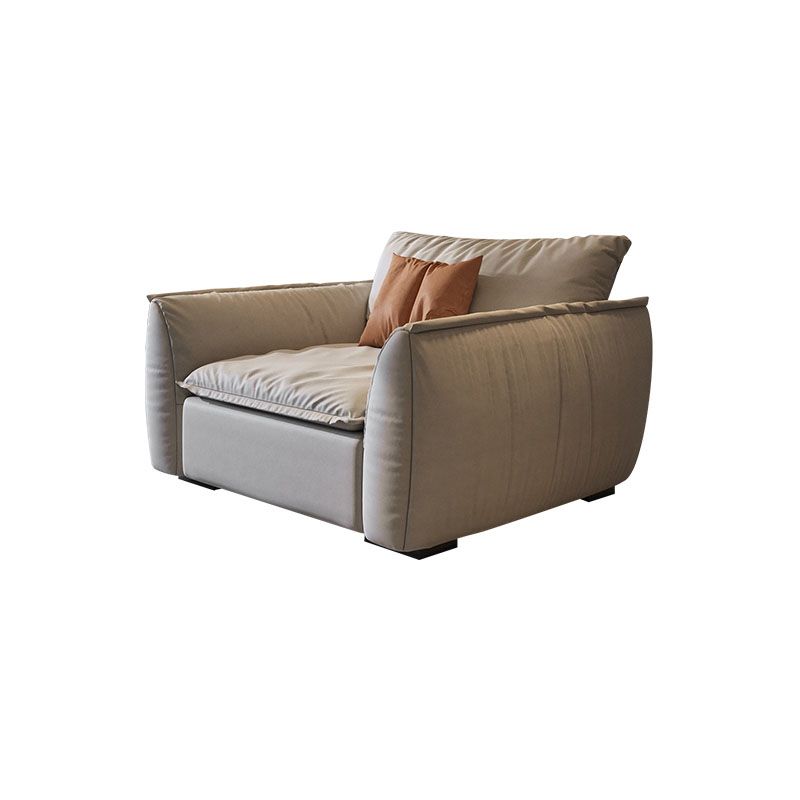 Stain Resistant Stationary Slipcovered Faux Leather Cushions Settee Clearhalo 'furn' 'furn_sofas' 'Furniture' 'Living Room Furniture' 'Sofa' 'sofas' 1200x1200_0510c32e-6aa0-4021-86b1-24ab27244f8b