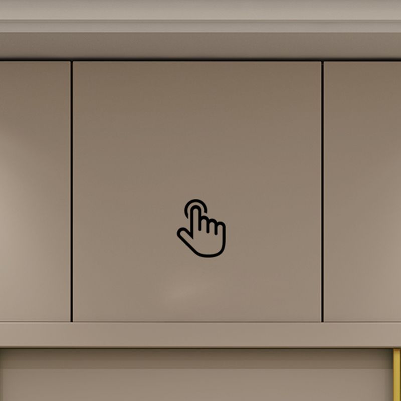 Modern Sliding Door Wardrobe Cabinet Bedroom Wooden Storage Armoire