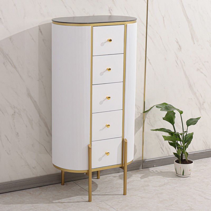 Modern Style Stone Buffet Sideboard 23.6"L Dining Room Buffet Server with Drawer Clearhalo 'buffet_sideboard' 'Buffets & Sideboards' 'furn' 'furn_buffet_sideboard' 'Furniture' 'Kitchen & Dining Furniture' 1200x1200_05144a77-934d-496b-a133-1949d2655923