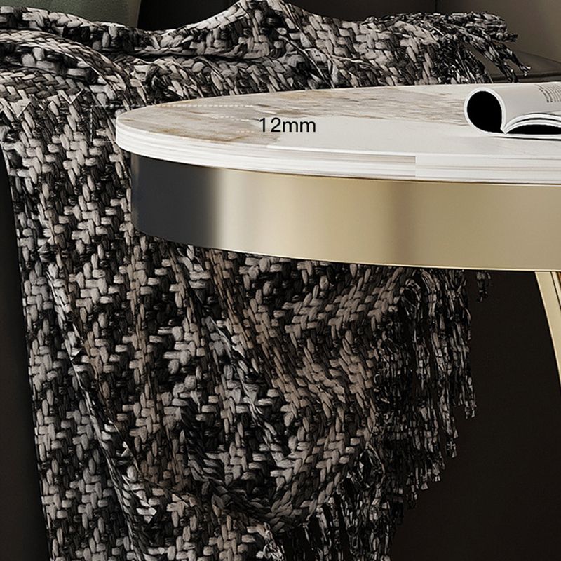 Contemporary 21.65" Tall Round Slate Top Side Table Pedestal End Table Clearhalo 'Coffee & Accent Tables' 'End & Side Tables' 'end_side_tables' 'furn' 'furn_end_side_tables' 'Furniture' 'Living Room Furniture' 1200x1200_0515515e-a0bc-4f8d-8bd3-f0673055b1ee