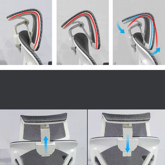 通気性のあるエアグリッドバックデスクチェアを備えた人間工学に基づいたスイベルオフィスチェア