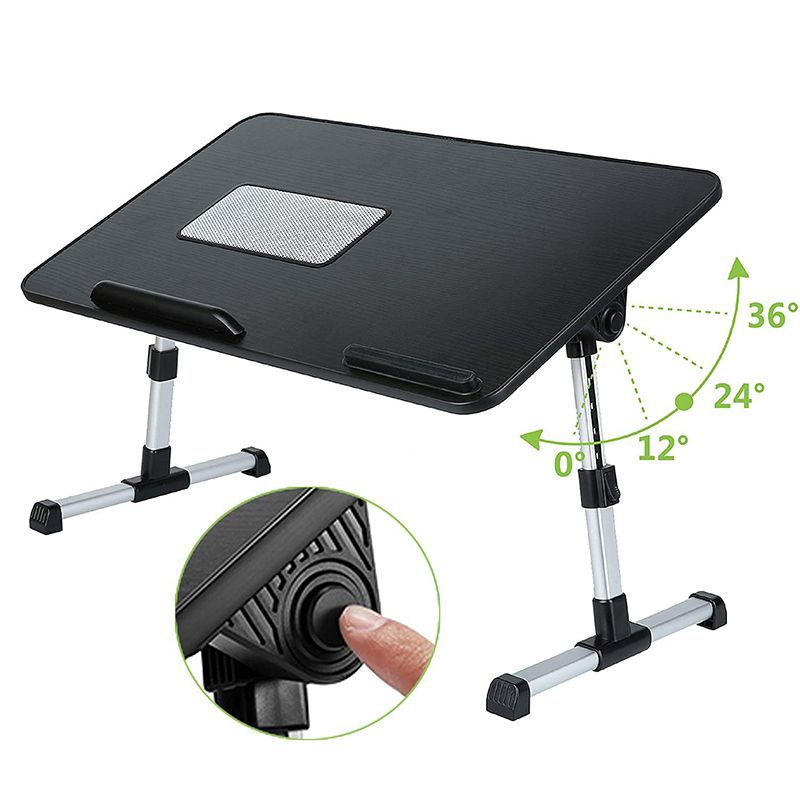 Bureau d'écriture de forme rectangulaire de style moderne Bureau de tâche en bois avec 2 legs pour la maison