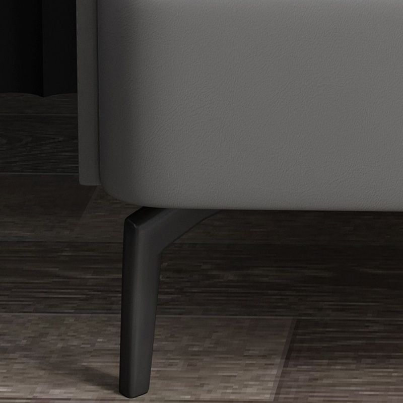 Moderno de acento de piedra de cabecera con 2 cajones