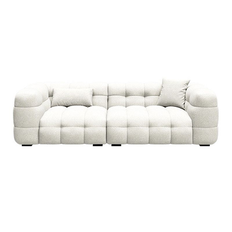 Sofá de brazo de esmoquería moderno resistente al sofá de la bizcocho de galleta en blanco