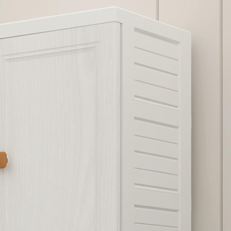 White Plastic Wardrobe Armoire with Legs Contemporary Wardrobe Closet Clearhalo 'Armoires & Wardrobes' 'armoires_wardrobes' 'Bedroom Furniture' 'furn' 'furn_armoires_wardrobes' 'Furniture' 1200x1200_0518d79c-2982-49eb-8a87-b677f18b9324