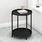 Round Metal Table Plate 4 Legs Base Tray Table Top Side Table