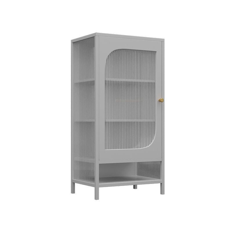 Glam Metal Curio Cabinet Glass Doors Hutch Buffet for Bedroom Clearhalo 'Display & China Cabinets' 'display_china_cabinets' 'furn' 'furn_display_china_cabinets' 'Furniture' 'Kitchen & Dining Furniture' 1200x1200_05197463-0bb6-48af-87da-51a938a2cc94