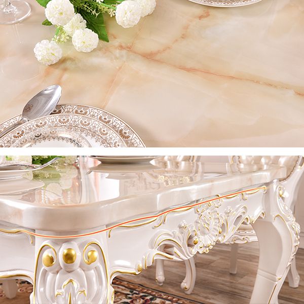 Solid Wood Base Dining Collection Rectangle Dining Table for Home Clearhalo ' dining_table' 'Dining Tables & Seating' 'Dining Tables' 'furn' 'furn_dining_table' 'Furniture' 'furniture_dining_table' 'Kitchen & Dining Furniture' 'kitchen&dining_furn' 'kitchen' 'kitchen_dining_table' 1200x1200_051bfd30-7d3e-497c-8de4-2354622417a6
