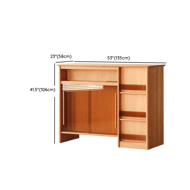 Modern Style Bar Table Rectangle Storage Wood Bar Table for Living Room Clearhalo 'Bar Furniture' 'Bar Tables' 'bar_tables' 'furn' 'furn_bar_tables' 'Furniture' 'Kitchen & Dining Furniture' 1200x1200_051deaad-8a1e-4a34-a5fc-e1691c15b071