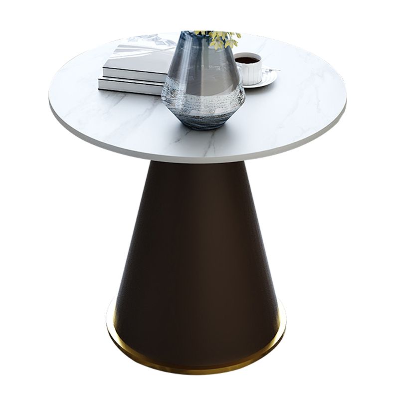 22" Tall Round Slate Top End Table Modern Metal Pedestal Table Clearhalo 'Coffee & Accent Tables' 'End & Side Tables' 'end_side_tables' 'furn' 'furn_end_side_tables' 'Furniture' 'Living Room Furniture' 1200x1200_051ec303-99cc-4996-a62f-6d0569421343