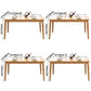 Glam Solid Wood Kitchen Dining Table Rectangle Shape Standard Dining Table with 4 Legs Base Clearhalo ' dining_table' 'Dining Tables & Seating' 'Dining Tables' 'furn' 'furn_dining_table' 'Furniture' 'furniture_dining_table' 'Kitchen & Dining Furniture' 'kitchen&dining_furn' 'kitchen' 'kitchen_dining_table' 1200x1200_051f6a36-3d8c-4f64-bbd6-de5b734e3008