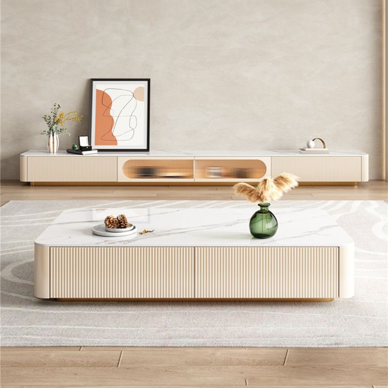 Console TV multimediale contemporanea Console TV sospesa con cassetti