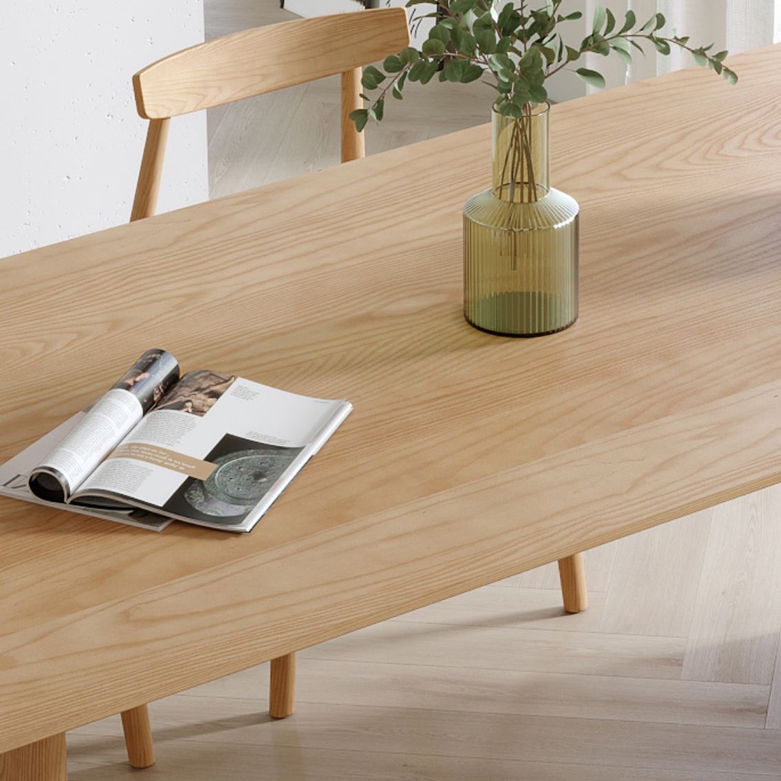 Modern Pine Wood Indoor Table for Restaurant Rectangle Dining Table with Double Pedestal Clearhalo 'Dining Tables & Seating' 'Dining Tables' 'dining_table' 'furn' 'furn_dining_table' 'Furniture' 'furniture_dining_table' 'Kitchen & Dining Furniture' 1200x1200_0520f157-d91e-462b-bc78-536df61133d9