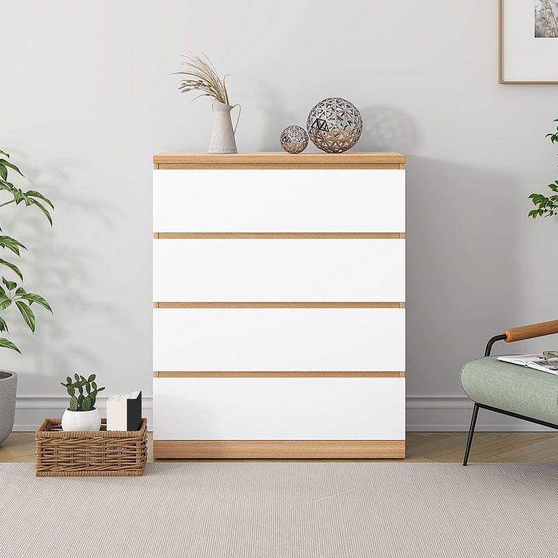 Cómoda de almacenamiento contemporánea Cómoda de madera de ingeniería para dormitorio con cajones