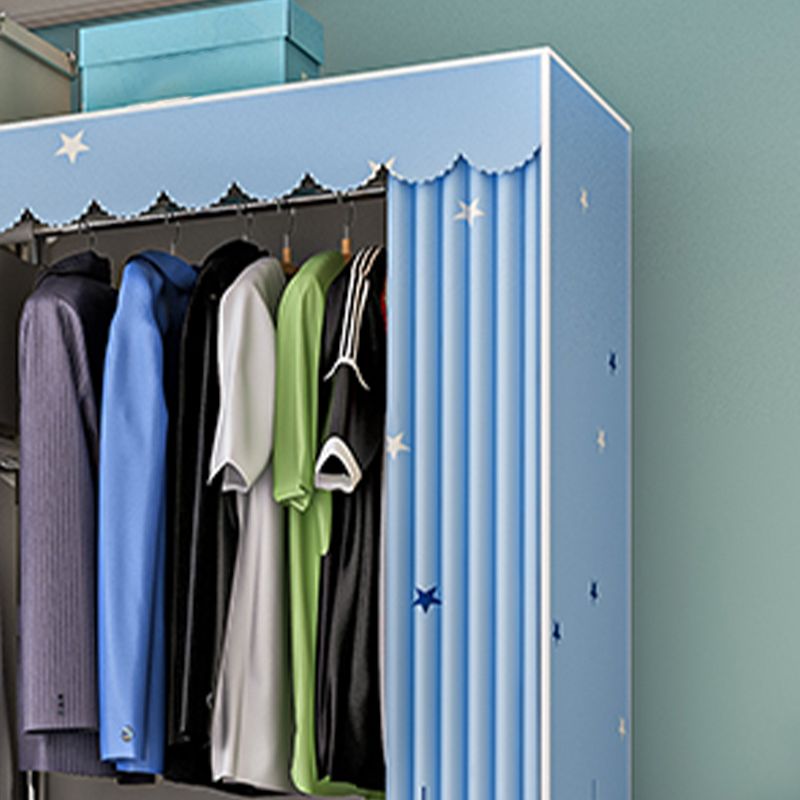 Armoire de garde-robe contemporaine avec étagères Closet de garde-robe en acier pour chambre à coucher