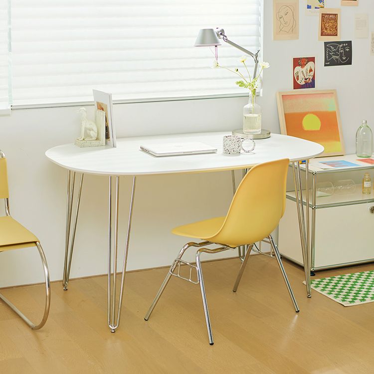 Sintered Stone Modern White Table for Restaurant Oval Dining Table with 4 Legs Clearhalo ' dining_table' 'Dining Tables & Seating' 'Dining Tables' 'furn' 'furn_dining_table' 'Furniture' 'furniture_dining_table' 'Kitchen & Dining Furniture' 'kitchen&dining_furn' 'kitchen' 'kitchen_dining_table' 1200x1200_0521e6b3-13c1-4f4a-bdeb-d54cb86a28d7