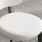 Modern Simple Side Chair Upholstered Kitchen Dining Chairs with Wooden Base
