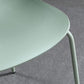 Modern Wing Back Side Chair Plastic Armless Dining Chair with Metal Base