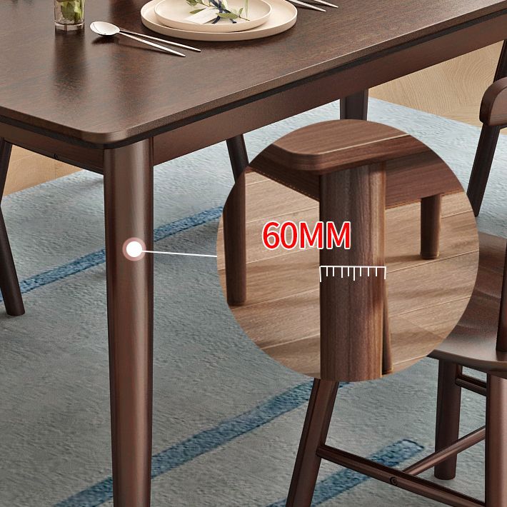 Minimalist Standard Solid Wood Dining Set Rectangle Shape for Kitchen Dining Set in Khaki Clearhalo 'Dining Room Sets' 'Dining Tables & Seating' 'dining_room_set' 'furn' 'furn_dining_room_set' 'Furniture' 'furniture_dining_room_set' 'Kitchen & Dining Furniture' 'kitchen&dining_furn' 'kitchen' 1200x1200_0523ef0f-bad4-4af2-8355-6df57450a38a