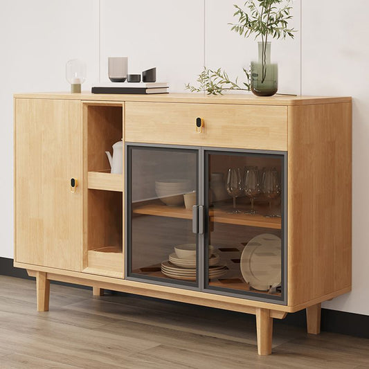 Tavolo da buffet in stile moderno tavolo in legno massiccio con armadi e cassetti