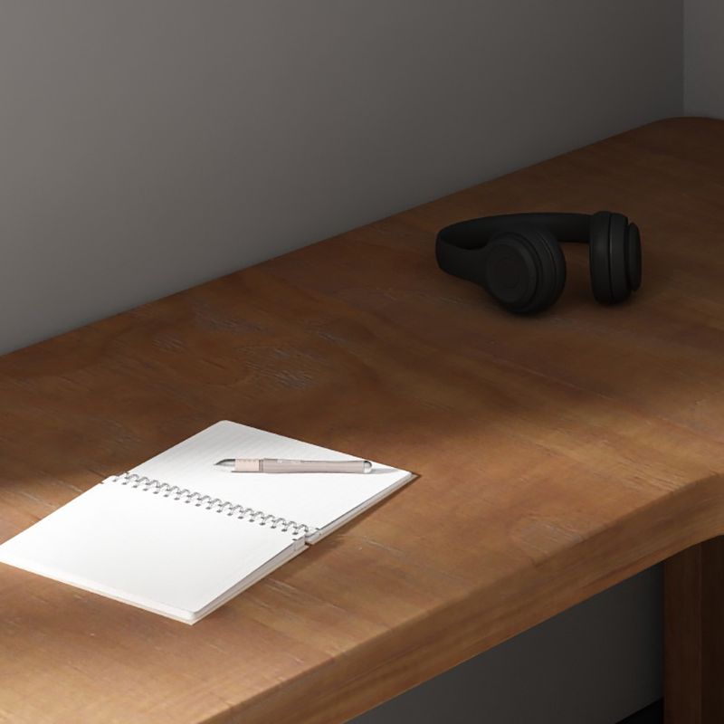 Scrivania per ufficio in legno massiccio contemporaneo da 29,53 pollici da ufficio alto