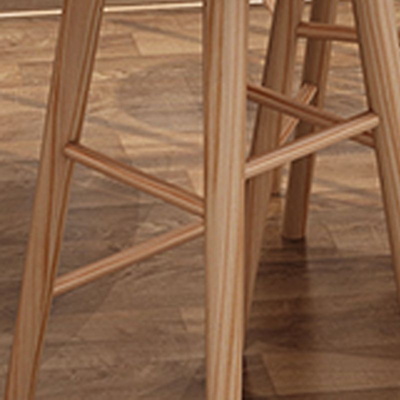 Armless Sattelsitzentheke Stuhl moderne Massivholzfußstützenstuhl Stuhl Stuhl