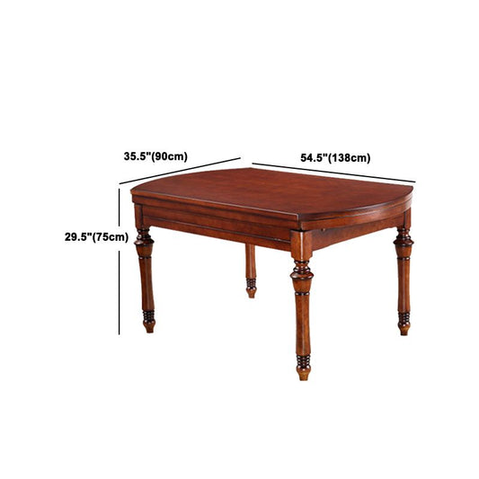 伝統的なソリッドウッドテーブルセット1/2/7ピース家に向けてダイニングセット