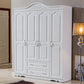 Bedroom Hinged Door Storage Cabinet Manufactured Wood Victorian Cabinet with Drawers