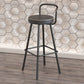 Glam Footrest Round Counter-height Stool Low Back Leather Counter Stool Clearhalo 'Bar Furniture' 'Bar Stools' 'bar_stools' 'furn' 'furn_bar_stools' 'Furniture' 'furniture_bar_stools' 'Kitchen & Dining Furniture' 1200x1200_052a5560-fe2a-46bd-9293-728ffbdb8e25