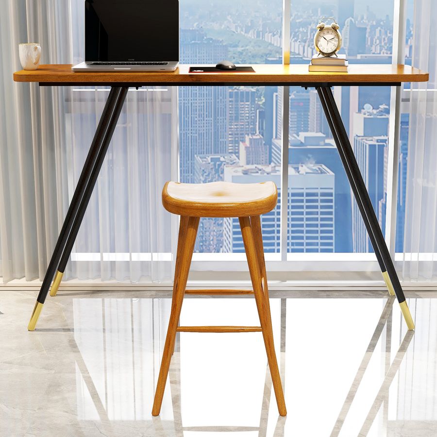 Juego de mesa de bar rectangular Glam, juego de mesa de bar de madera maciza de 1/2 piezas