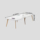 Manufactured Wood Contemporary Rectangle Table White Wood Top Table with 4 Legs Clearhalo ' dining_table' 'Dining Tables & Seating' 'Dining Tables' 'furn' 'furn_dining_table' 'Furniture' 'furniture_dining_table' 'Kitchen & Dining Furniture' 'kitchen&dining_furn' 'kitchen' 'kitchen_dining_table' 1200x1200_052b4a3c-7ed3-4611-8b39-e2094af189d8