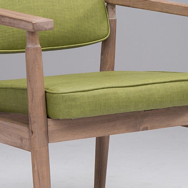 Farmhouse Rubberwood Open Back Arm Chair Matte Finish Leather Dining Chair Clearhalo ' kitchen&dining_furn' 'Dining Chairs' 'Dining Tables & Seating' 'dining_chair' 'furn' 'furn_dining_chair' 'Furniture' 'furniture_dining_chair' 'Kitchen & Dining Furniture' 'kitchen' 1200x1200_052c1d7c-f226-462a-a858-43c83b19d8a7