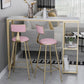 Nordic Glam Rectangle Sintered Stone Table Dining Bar Counter Table for Home Clearhalo 'Bar Furniture' 'Bar Tables' 'bar_tables' 'furn' 'furn_bar_tables' 'Furniture' 'furniture_bar_tables' 'Kitchen & Dining Furniture' 1200x1200_052ce960-1c63-4e64-83e2-e3baa9f1cea6