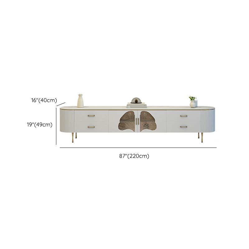 Contemporary TV Media Console Stone TV Console for Living Room Clearhalo 'furn' 'furn_tv_stands_entertainment_centers' 'Furniture' 'Living Room Furniture' 'TV Stands & Entertainment Centers' 'TV Stands & Media Storage Furniture' 'tv_stands_entertainment_centers' 1200x1200_052d3442-5ec6-480f-bb71-050555bbb5ee