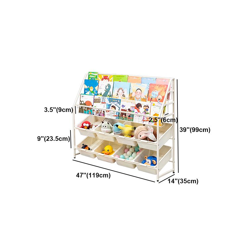 Contemporary Style Bookcase Open Back Bookshelf for Office and Home Clearhalo 'Bookcases' 'furn' 'furn_bookcases' 'Furniture' 'furniture_bookcases' 'Office Furniture' 1200x1200_052eebbb-4a62-4644-9a0d-20a433d4605a